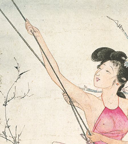 洛南县-胡也佛的仕女画和最知名的金瓶梅秘戏图